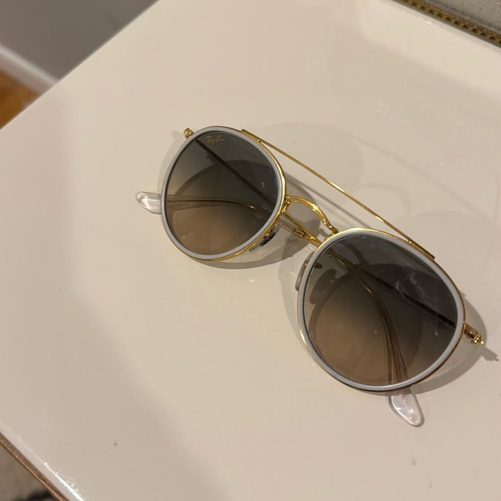 Authentic white rim ray bans